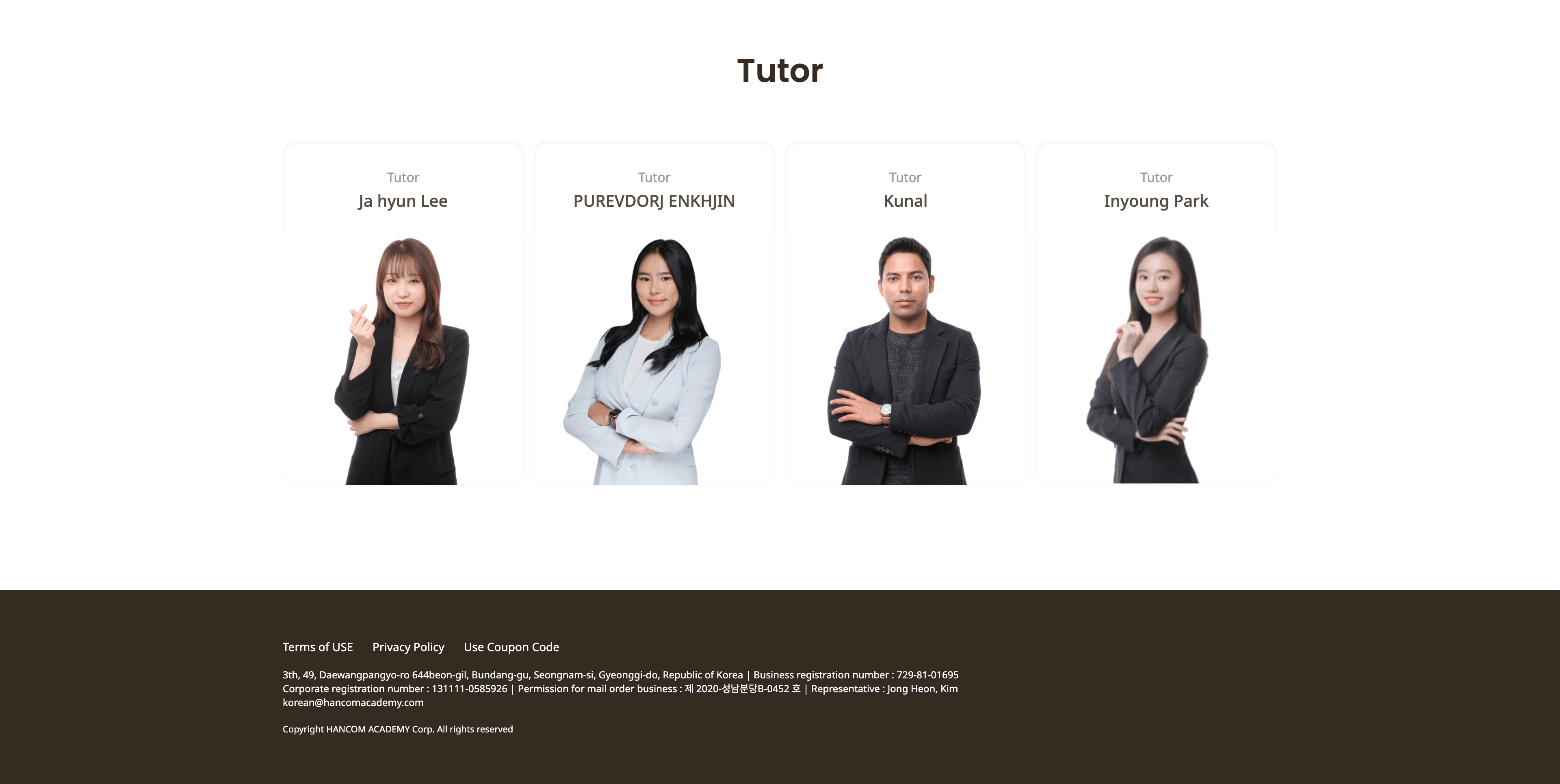 01 — Landing Page
